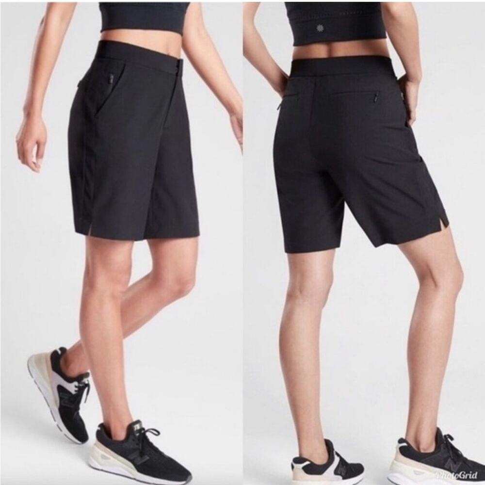 Athleta Tribeca 7” Bermuda Shorts Black